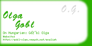 olga gobl business card